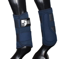 Load image into Gallery viewer, Navy &quot;Air vent&quot; Brushing Boots