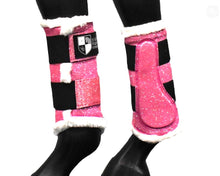 Load image into Gallery viewer, Pink Sparkle Brushing Boots