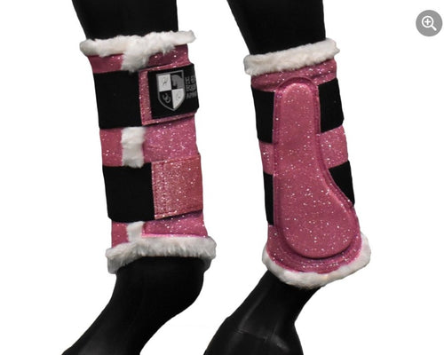 Pink Sparkle Brushing Boots