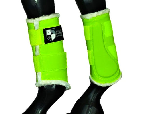 Lime Green Brushing Boots