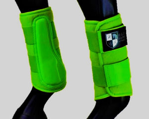 Lime Green "Air Vent" Brushing Boots