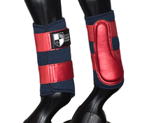 Load image into Gallery viewer, Navy &amp; Cherry  &quot;Air vent&quot; Brushing Boots