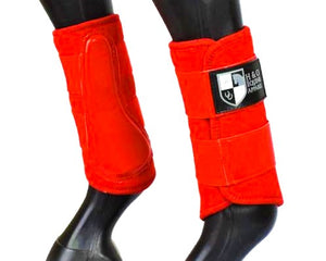 Red "Air Vent" Brushing Boots