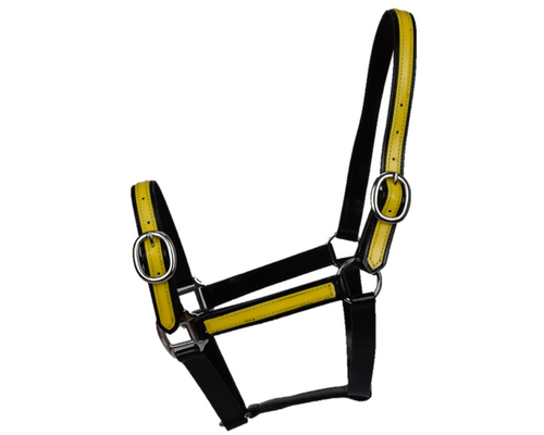 Black & Yellow PVC Head Collar - last one available (PONY)