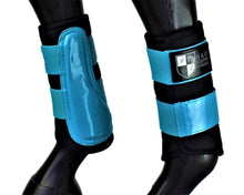 Load image into Gallery viewer, Black and Blue Aqua Marine &quot;Air Vent&quot; Brushing Boots