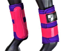 Load image into Gallery viewer, Purple and Pink &quot;Air Vent&quot; Brushing Boots