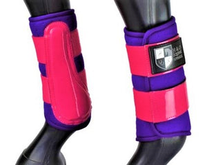 Purple and Pink "Air Vent" Brushing Boots